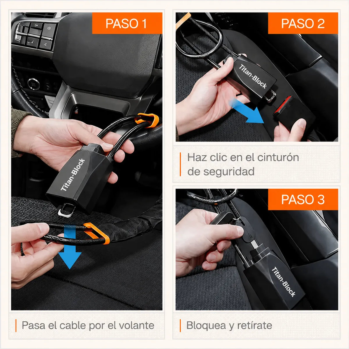 Titan-Block™ Bloqueo Antirrobo de coches